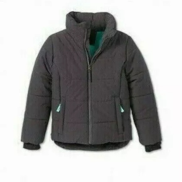 All in Motion Girls Hooded Short Puffer Jacket - Picture 8 of 9